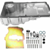 130103 FiTech Plus, LS Swap Oil Pan, Ultra Low Profile, Polished, 6.10 Qts w/Filter Capacity