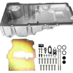 130103 FiTech Plus, LS Swap Oil Pan, Ultra Low Profile, Polished, 6.10 Qts w/Filter Capacity