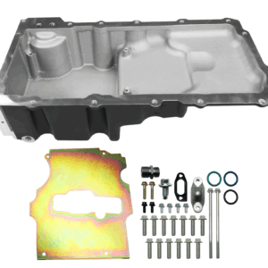 130202 FiTech Plus, LS Swap Oil Pan, Medium Profile, Black, 6.25 Qts w/Filter Capacity