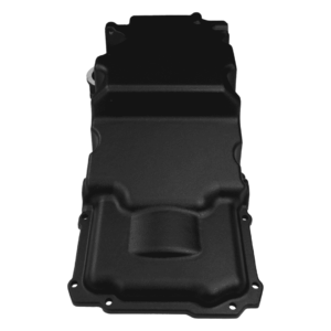 Alternative view of 130203 FiTech Plus, LS Swap Oil Pan, Ultra Low Profile, Black, 6.10 Qts w/Filter Capacity