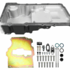 130203 FiTech Plus, LS Swap Oil Pan, Ultra Low Profile, Black, 6.10 Qts w/Filter Capacity
