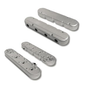 131003 FiTech Plus, LS, Valve Covers, w/Coil Mounts/Smooth Covers, Satin