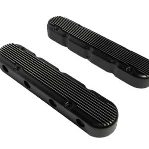 131202 FiTech Plus, LS, Valve Covers, w/Coil Mounts/Finned Covers, Black