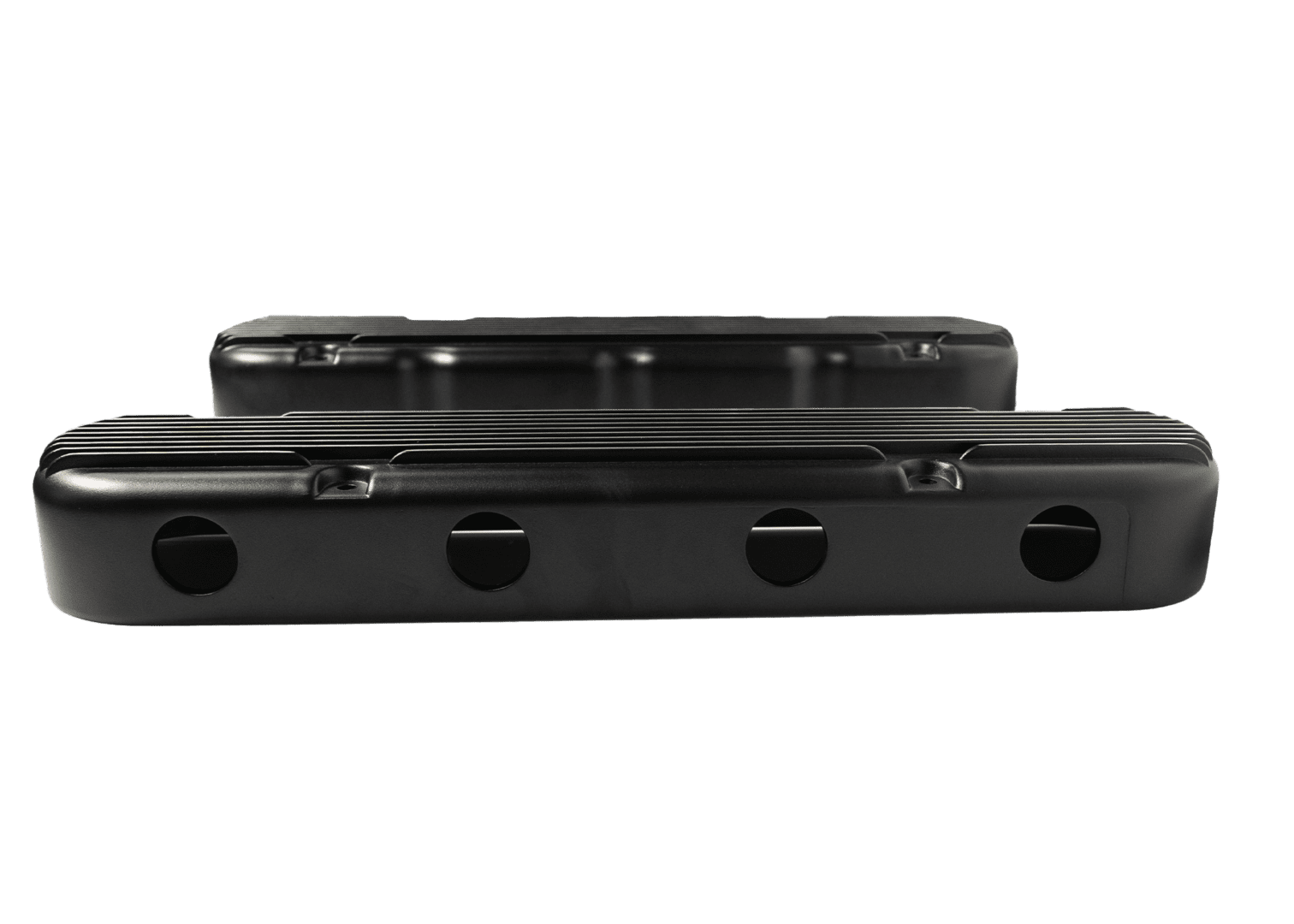 131202 FiTech Plus, LS, Valve Covers, w/Coil Mounts/Finned Covers, Black - Image 3