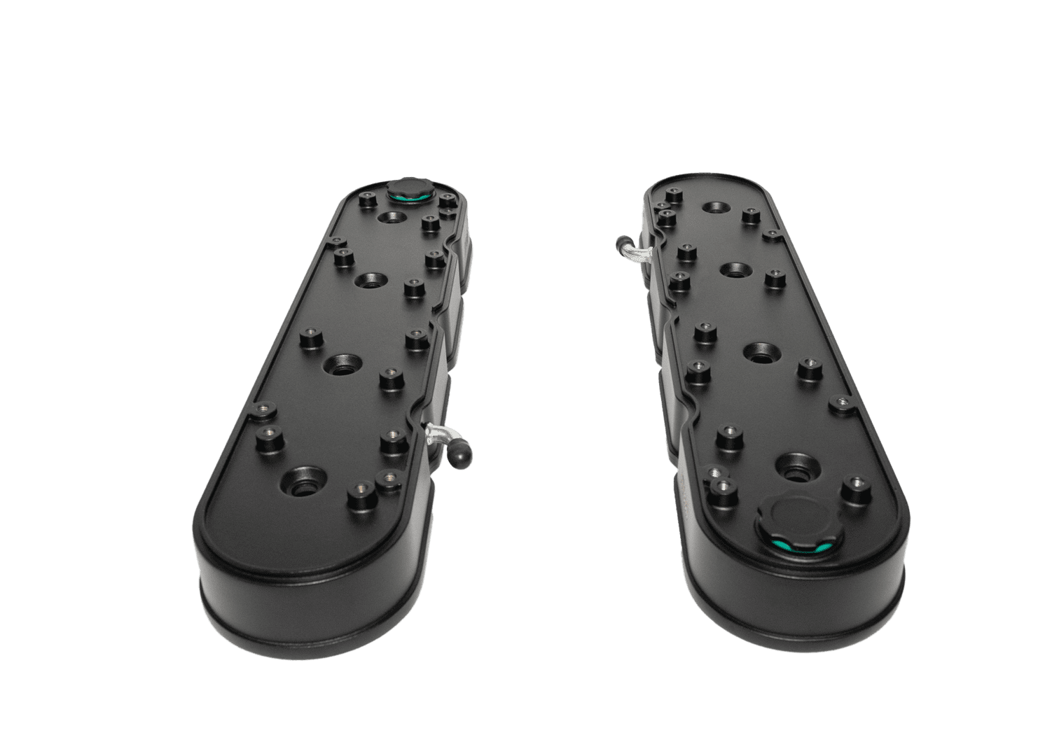 131202 FiTech Plus, LS, Valve Covers, w/Coil Mounts/Finned Covers, Black - Image 5