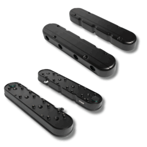 131203 FiTech Plus, LS, Valve Covers, w/Coil Mounts/Smooth Covers, Black