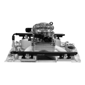 Alternative view of 30-10-510 Ultra Port, 500 HP Chevy Big Block Rectangle Port EFI System, 4150 Flange Uni Brilliant Finish Throttle Body, 3-Bar TMAP