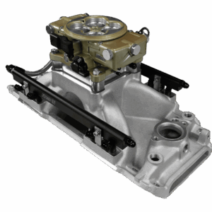 Alternative view of 30-10-514 Ultra Port, 500 HP Chevy Big Block Rectangle Port EFI System, 4150 Flange Classic Gold Throttle Body,3-Bar TMAP