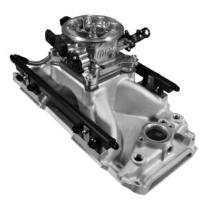 Alternative view of 30-10-610 Ultra Port, 750 HP Chevy Big Block Rectangle Port EFI System, 4150 Flange Uni Brilliant Finish Throttle Body, 3-Bar TMAP