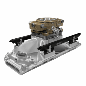 30-11-514 Ultra Port, 500 HP Chevy Big Block Oval Port EFI System, 4150 Flange Classic Gold Throttle Body,3-Bar TMAP