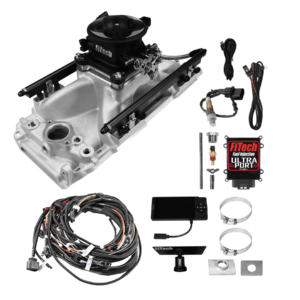 Alternative view of 30-11-611 Ultra Port, 750 HP Chevy Big Block Oval Port EFI System, 4150 Flange, Uni Black Finish Throttle Body, 3-Bar TMAP