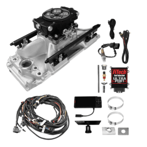 Alternative view of 30-11-615 Ultra Port, 750 HP Chevy Big Block Oval Port EFI System, 4150 Flange Classic Black Throttle Body, 3-Bar TMAP