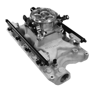 Alternative view of 30-18-410 Ultra Port, 1000 HP Ford 351W, Offenhauser VPI, Port EFI System, 4150 Flange Uni Brilliant Finish Throttle Body, 3-Bar TMAP