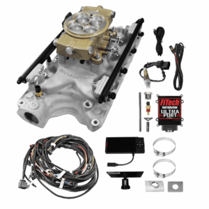 Alternative view of 30-18-414 Ultra Port, 1000 HP Ford 351W, Offenhauser VPI, Port EFI System, 4150 Flange Classic Gold Throttle Body,3-Bar TMAP