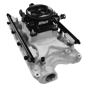 Alternative view of 30-18-511 Ultra Port, 500 HP Ford 351W, Offenhauser VPI, Port EFI System, 4150 Flange, Uni Black Finish Throttle Body, 3-Bar TMAP