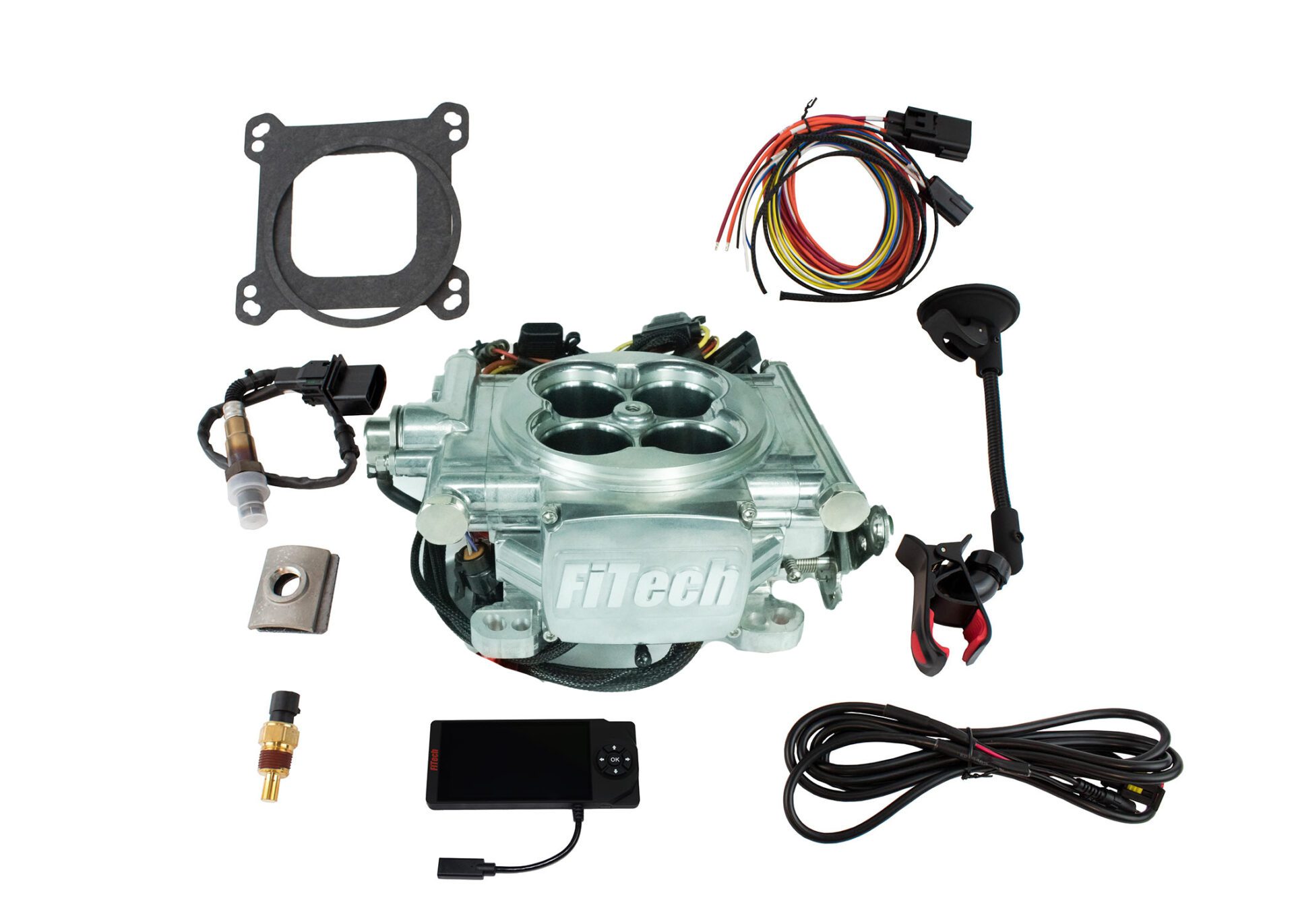 35506 Go EFI 4 600 HP Power Adder Bright Aluminum EFI System With Force Fuel Mini Delivery Master Kit - Image 2