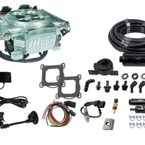 31006 Go EFI 4 600 HP Power Adder Bright Aluminum EFI System With Inline Fuel Delivery Master Kit