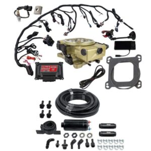 31071 Retro LS 650 HP Classic Gold EFI System With Inline Fuel Delivery & Regulator Master Kit