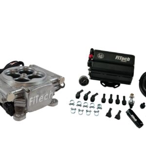 35501 Go EFI 4 600 HP Bright Aluminum EFI System With Force Fuel Mini Delivery Master Kit