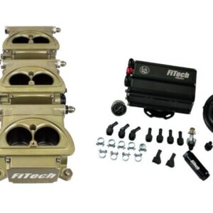35561 Go EFI 3×2 Tri Power 600 HP Classic Gold EFI System With Force Fuel Mini Delivery Master Kit