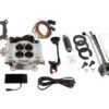 36201 Go EFI 4 600 HP Bright Aluminum EFI System With Go Fuel 340 LPH In Tank Master Kit
