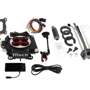 36204 Go EFI 4 600 HP Power Adder Matte Black EFI System With Go Fuel 340 LPH In Tank Master Kit