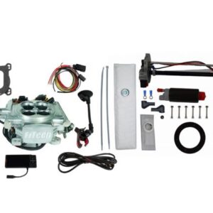 36206 Go EFI 4 600 HP Power Adder Bright Aluminum EFI System With Go Fuel 340 LPH In Tank Master Kit