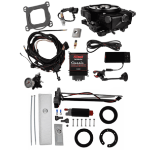 36221 Go EFI Classic Black 650 HP EFI System With Go Fuel 340 LPH In-Tank & Go Fuel Tight Fit Regulator Master Kit