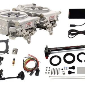36261 Go EFI 2×4 625 HP Bright Aluminum EFI System With Go Fuel 340 LPH In Tank Master Kit