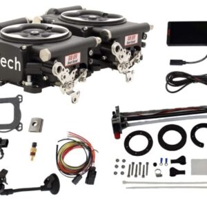36262 Go EFI 2×4 625 HP Bright Aluminum EFI System With Go Fuel 340 LPH In Tank Master Kit