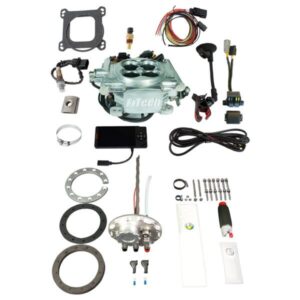 36306 Go EFI 4 600 HP Power Adder Bright Aluminum EFI System With Go Fuel Returnless In-Tank Module Master Kit