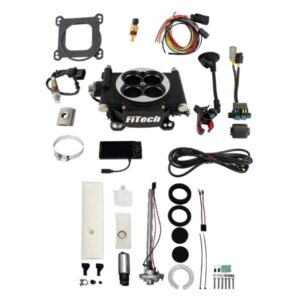 36502 Go EFI 4 600 HP Matte Black EFI System With Go Fuel In-Tank Regulated Pump 255 LPH Master Kit