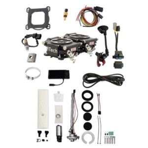36562 Go EFI 2×4 625 HP Matte Black EFI System With Go Fuel In-Tank Regulated Pump 255 LPH Master Kit
