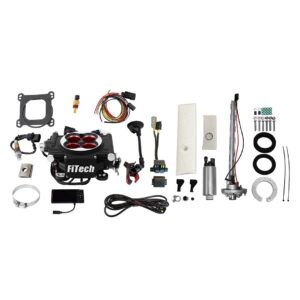 36604 Go EFI 4 600 HP Power Adder Matte Black EFI System With Go Fuel In-Tank Regulated Pump 340 LPH Master Kit