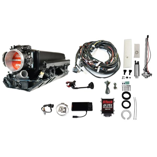 36632 Ultra Ram 800 HP Chevy Big Block Rectangle Port EFI System With Go Fuel In-Tank Regulated Pump 340 LPH Master Kit