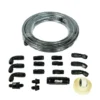 51002 Black Stainless Steel Hose Kit, 20ft w/ 10 Micron Filter and Check Valve
