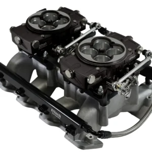 Alternative view of 70085 Dual Quad Retro Cast LS Port Injection Black