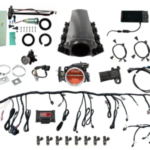76101 Ultimate LS 500 HP EFI System With Short Cathedral Intake, In Tank 440 LPH Pump Module & Go Fuel Regulator Master Kit