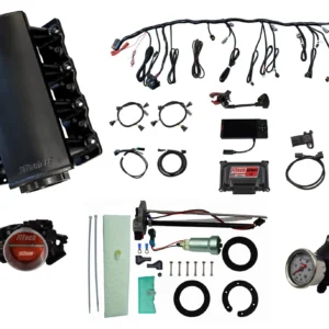 76103 Ultimate LS 750 HP EFI System With Short Cathedral Intake In Tank 440 LPH Pump Module & Go Fuel Regulator Master Kit