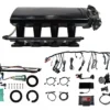 76108 Ultimate LS 750 HP EFI System With Long Runner Cathedral Intake, In Tank 440 LPH Pump Module & Go Fuel Regulator Master Kit