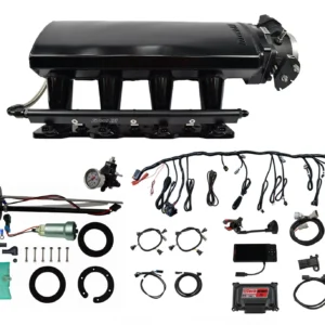 76109 Ultimate LS 750 HP EFI System With Long Runner Cathedral Intake, Transmission Control, In Tank 440 LPH Pump Module & Go Fuel Regulator Master Kit