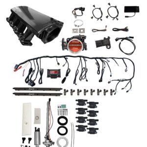 78711 Ultimate LS 500 HP EFI System With Short LS3 Port Intake, Go Fuel In-Tank Regulated Pump 340 LPH & Go Spark LS3 Style Coil 8 Pack Master Kit