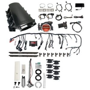 78716 Ultimate LS 500 HP EFI System With Short LS7 Port Intake, Transmission Control, Go Fuel In-Tank Regulated Pump 340 LPH & Go Spark LS3 Style Coil 8 Pack Master Kit