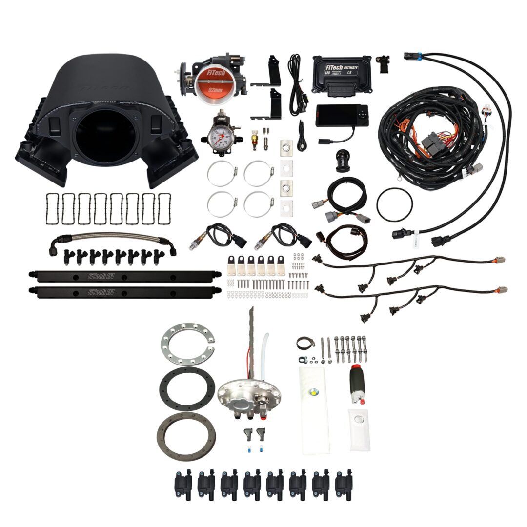79088 Ultimate Rebel LS 500 HP EFI System With Short Cathedral Intake & LS3 Coil Pack With LED Set