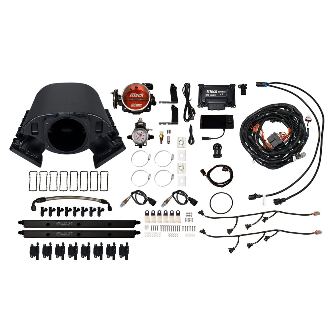 79090 Ultimate Rebel LS 750 HP EFI System With Short Cathedral Intake & LS3 Coil Pack With LED Set