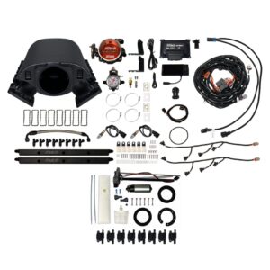 79490 Ultimate Rebel LS 750 HP EFI System With Short Cathedral Intake, Go Fuel In-Tank Fuel Pump 600 HP Module, Go Fuel Tight Fit Regulator With Pressure Gauge & Go Spark LS3 Style Coil With LED 8 Pack Master Kit