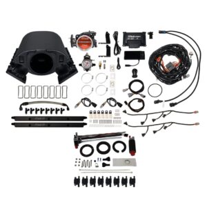 79689 Ultimate Rebel LS 500 HP EFI System With Short Cathedral Intake, Transmission Control, In Tank Pump Module, Go Fuel Regulator & LS3 Coil Pack With LED Set