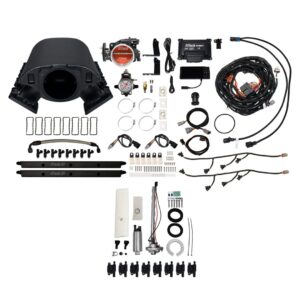 79789 Ultimate Rebel LS 500 HP EFI System With Short Cathedral Intake, Transmission Control, Go Fuel In-Tank Regulated Pump 340 LPH & Go Spark LS3 Style Coil With LED 8 Pack Master Kit