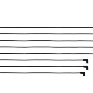 90013 Go Spark Ceramic Spark Plug Wire Kit, 8mm Premade, SBC (Around Front) HEI Dist End 90/90