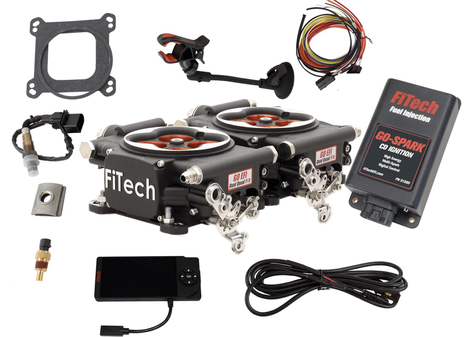 93064 Go EFI 2×4 1200 HP EFI System – Power Adder – Matte Black Finish, w/CDI box